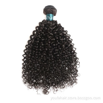 100% Raw Virgin Hair Mongolian Afro Kinky Curly Hair Bundles Natural Black Remy Human Hair Weave Extensions Can be Dyed